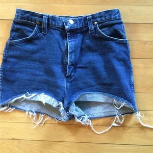 Vintage wrangler denim cutoffs